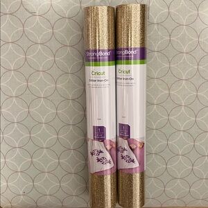 Brand new Cricut Gold Glitter Iron-On Vinyl Roll
